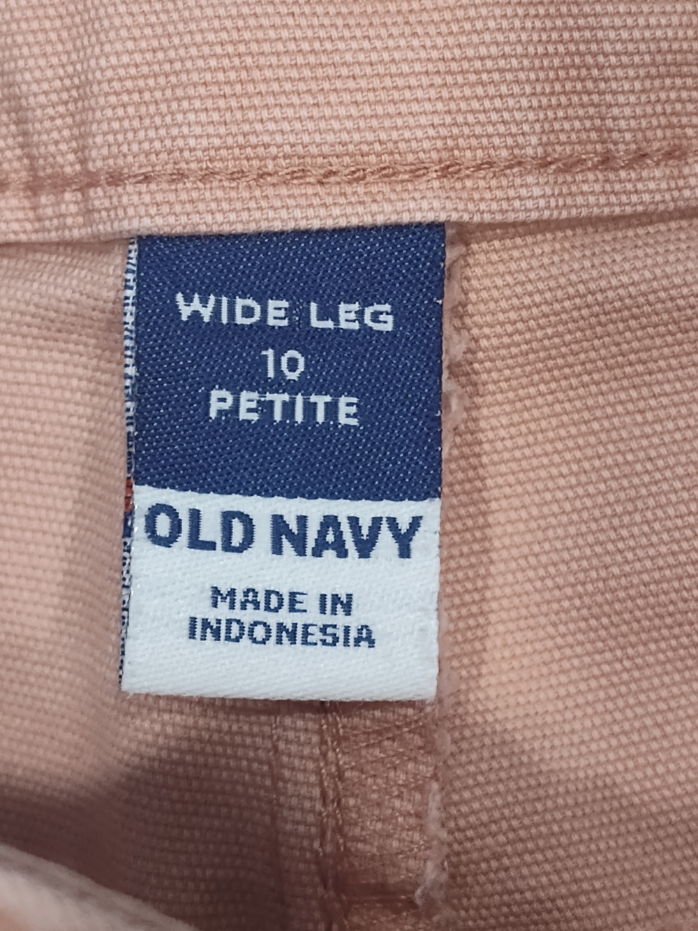 Old Navy Women's Dusty Pink Wide Leg Cropped Twill Pants | Sz 10P - Picture 4 of 5